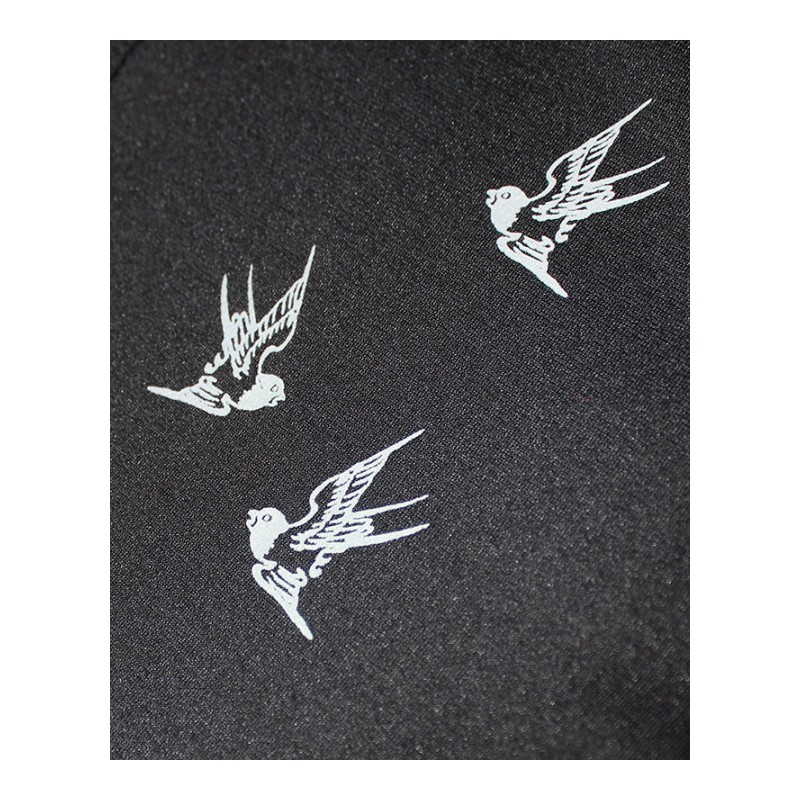 短袖T恤男青年Polo衫燕子印花时尚小清新百搭男士打底体恤衫夏季