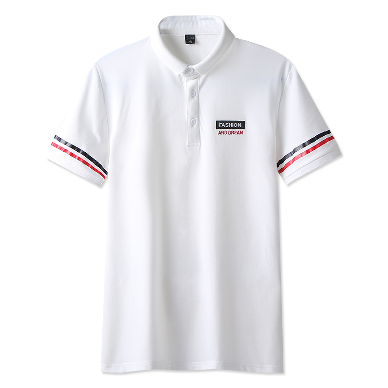 夏季新款短袖T恤男潮流韩版修身体恤青年翻领半袖衣服休闲polo衫