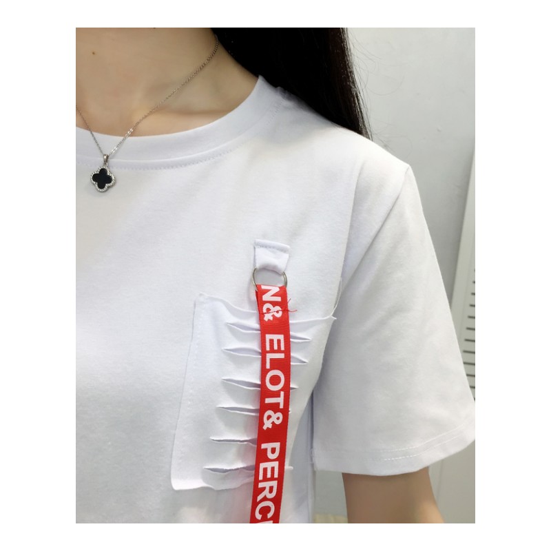 夏季2018新款韩版白色宽松T恤女短袖学生百搭半袖打底衫体恤上衣