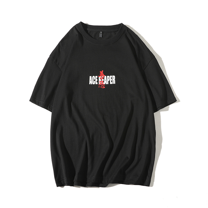 情侣装夏装2018新款ins超火创意印花短袖T恤男女学生简约百搭班服