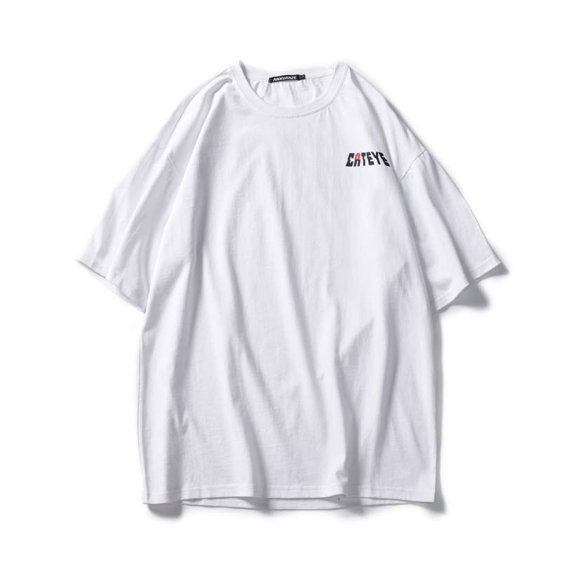 时尚潮2018新款韩版潮流字母印花青少年短袖T恤学生半袖衫