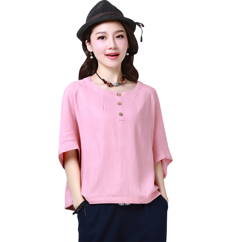 2018年夏季修身显瘦时尚百搭花色百搭气质流行小香风T恤韩版个性