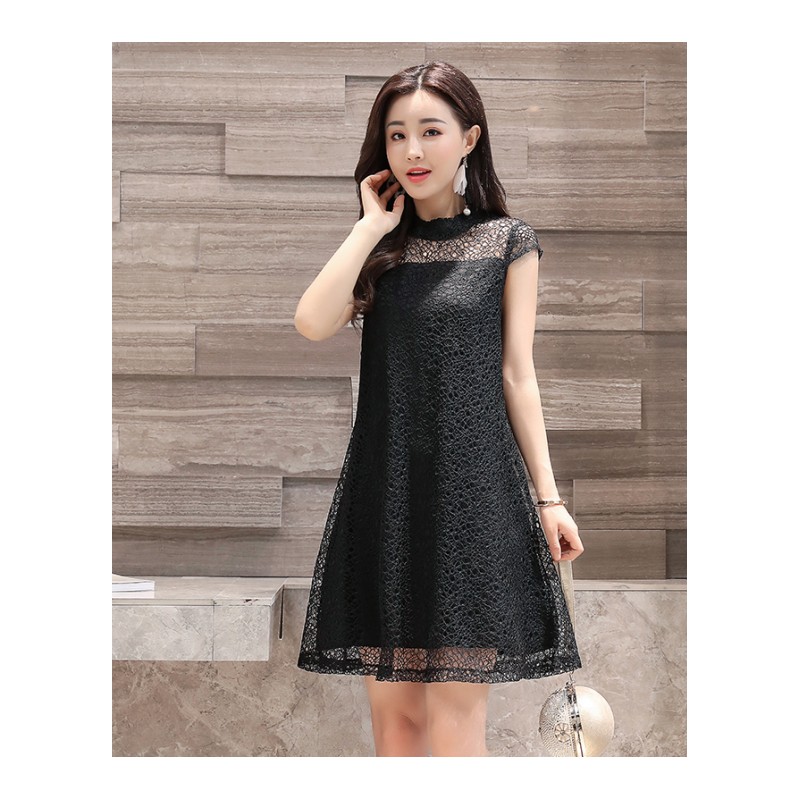 短袖圆领高腰A型纯色宽松时尚韩版2018年夏季套装/套裙