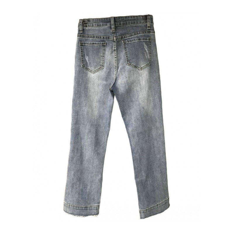 ins2018年女潮潮夏季牛仔裤修身显瘦气质流行心机小香风舒适港风