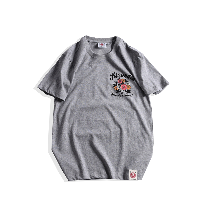 2018夏款港风新款中国风情复古青少年个性韩版时尚印花短袖T恤男