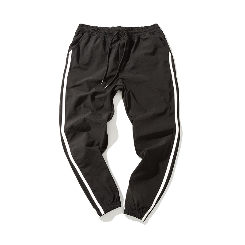 2018春夏款气质男士运动休闲裤学生韩版时尚小脚运动裤百搭九分裤