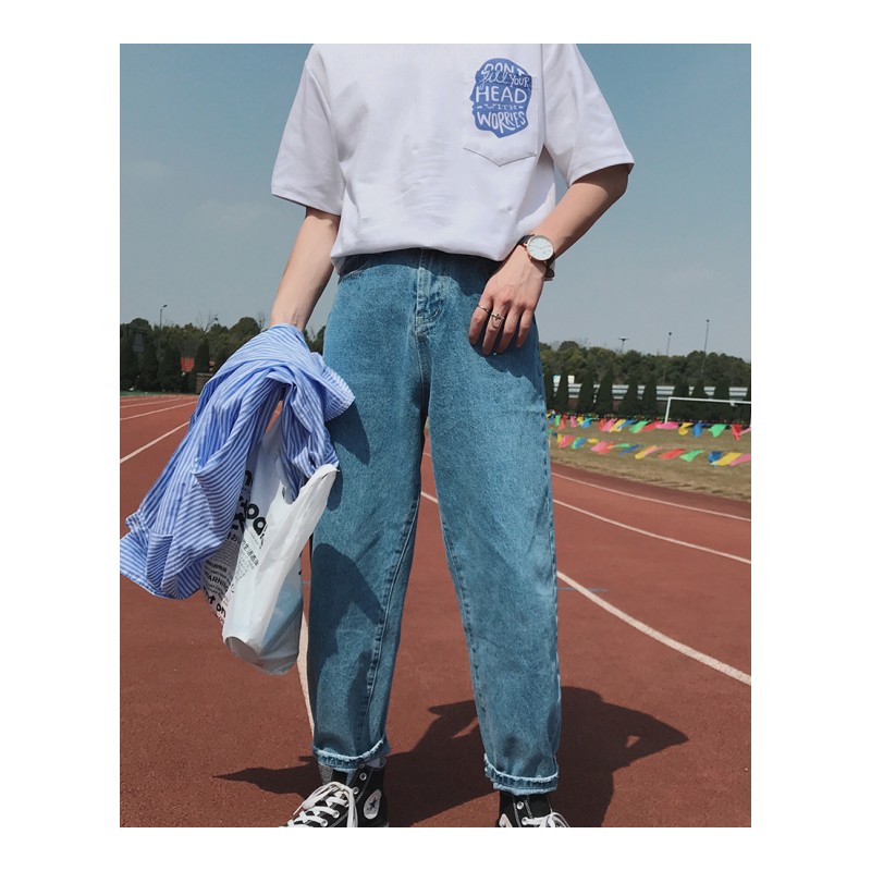 男装2018夏款新宽松短袖T恤学生韩版潮百搭男士打底半袖上衣