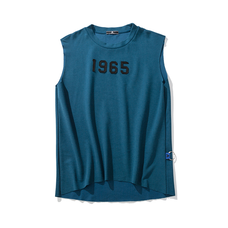 夏款青少年T恤男无袖个性时尚肩背心2018新款宽松学生休闲上衣