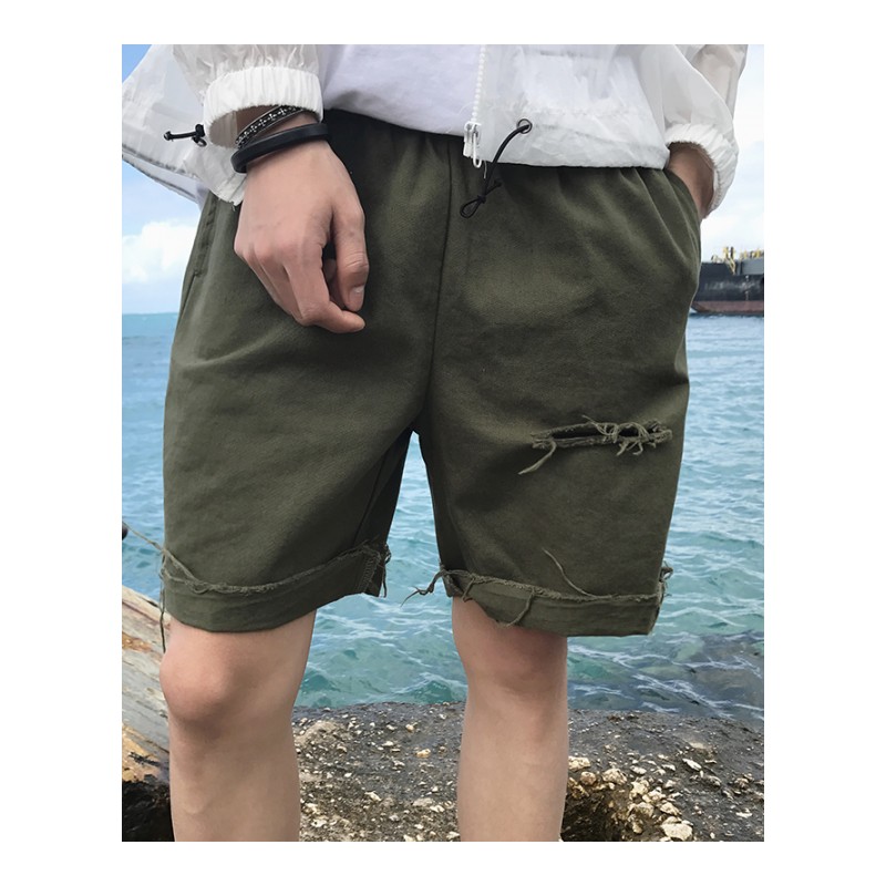 学生裤子韩版时尚男士运动裤夏款新款港风百搭五分裤嘻哈休闲短裤