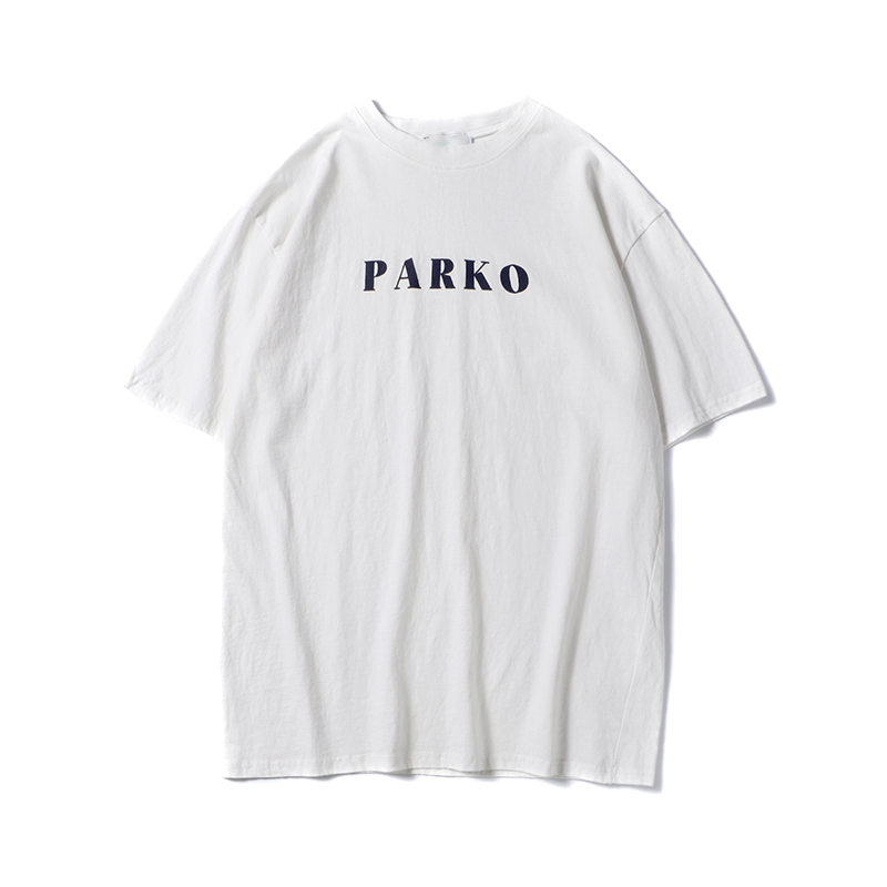 2018夏款新款圆领字母印花韩版圆领T恤简约纯色青少年短袖体恤潮