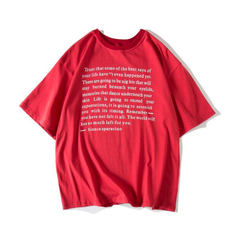 2018夏款男士短袖圆领T恤韩版时尚字母印花情侣半袖学生体恤衣服