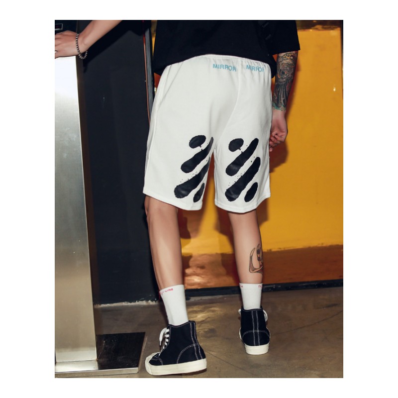 短裤男潮牌街头欧美风嘻哈宽松夏天韩版时尚百搭2018运动夏款裤子