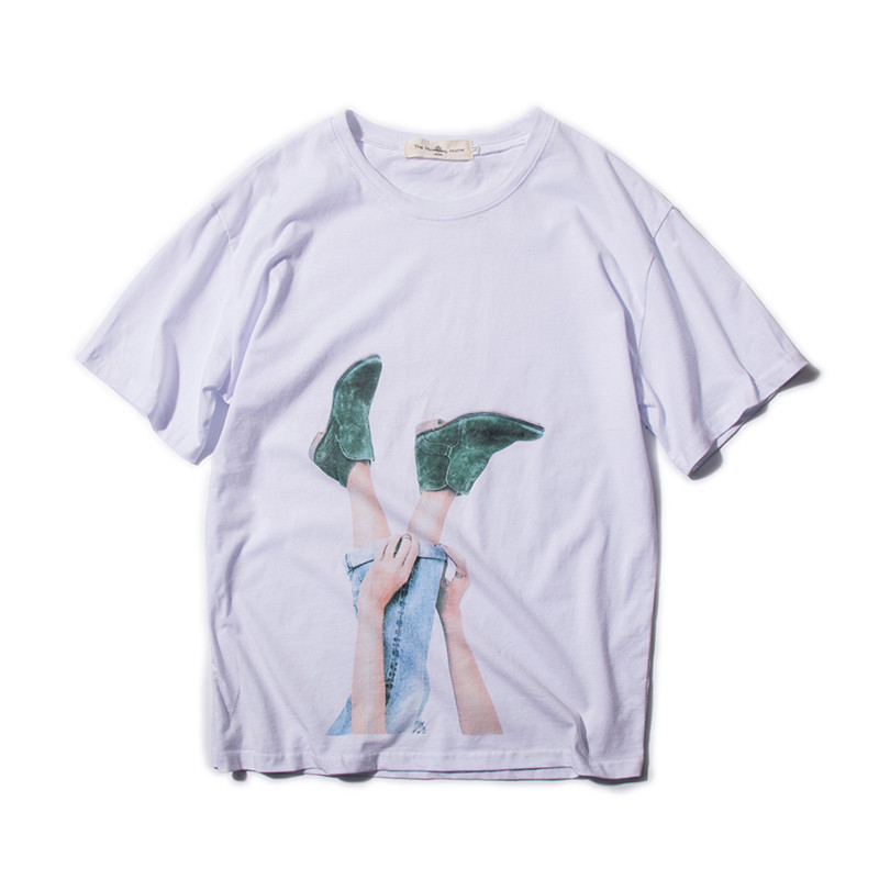 原宿风短袖T恤潮男生上衣夏款韩版学生宽松bf打底衫休闲圆领体恤