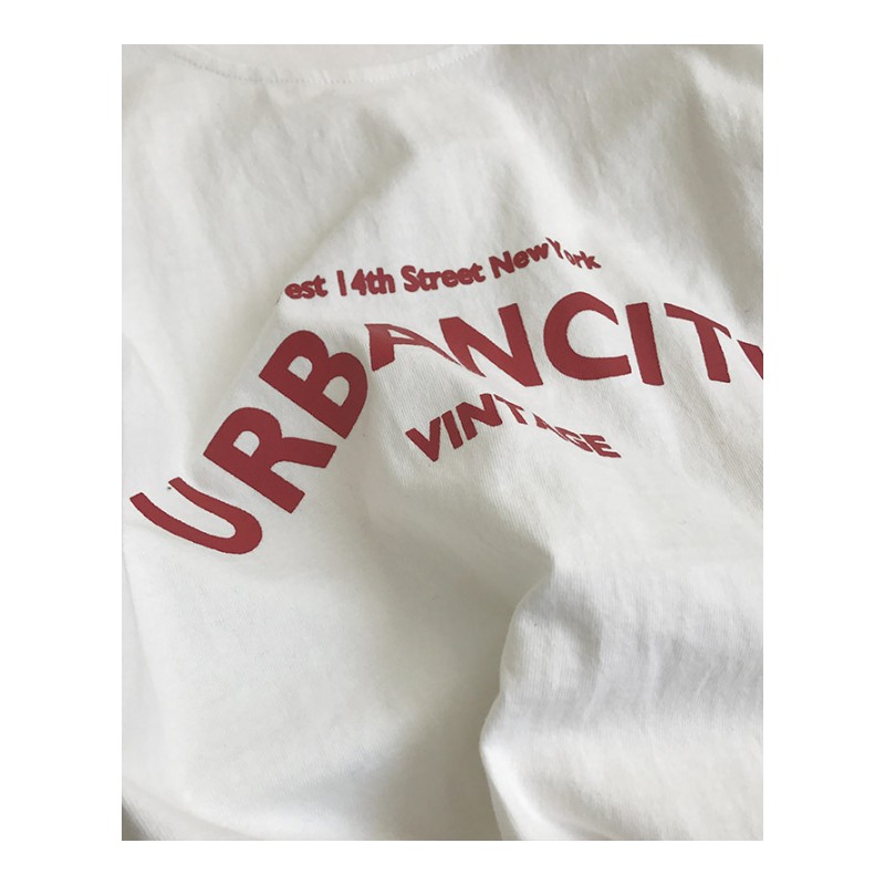 4色入2018夏装韩版简约情侣款字母印花短袖男青少年小清新T恤潮