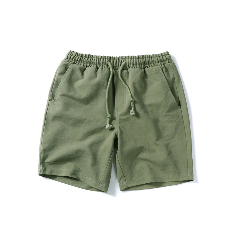 2018夏款男生纯色休闲裤韩版学生短裤时尚抽绳沙滩裤港风五分中