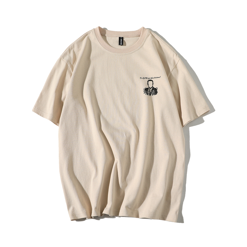 2018夏款新款男士休闲T恤百搭韩版气质学生半袖上衣打底衫衣服男