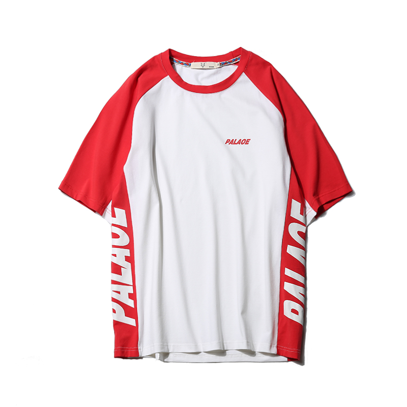 夏款新款男士短袖T恤韩版青少年宽松字母印花半截袖时尚男装衣服