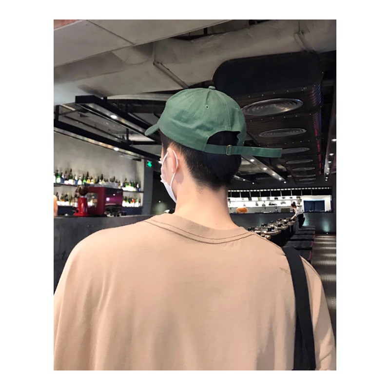 2018夏季年轻韩国日韩风上衣小贴标宽松简约款纯色男士短袖T恤潮