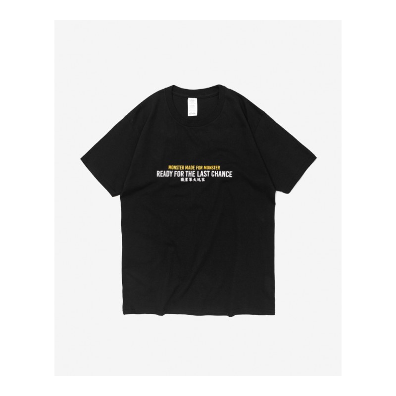 夏季帅气帅气短袖T恤男士韩版个性体恤衫圆领宽松半袖上衣男百搭