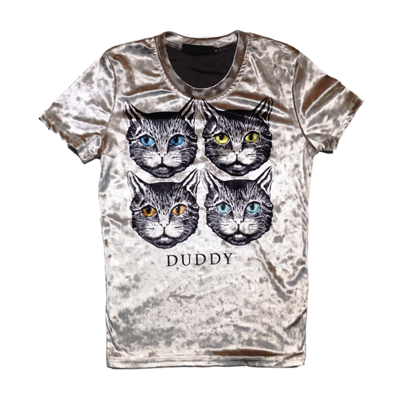 紧身T恤夏季短袖韩版修身社会小伙精神个性印花型师半截袖帅气