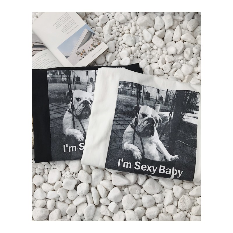 夏季帅气帅气休闲短袖T恤男韩版宽松简约百搭半截袖体恤青年上衣