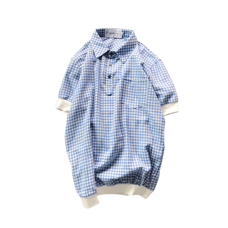 男士夏季年轻T恤韩版帅气小清新polo衫学生港风休闲百搭翻领短袖