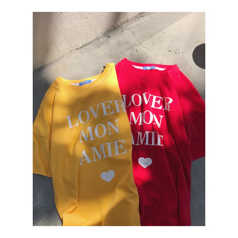 2018夏季年轻休闲潮人帅气青少年趣味英文印花短袖圆领T恤