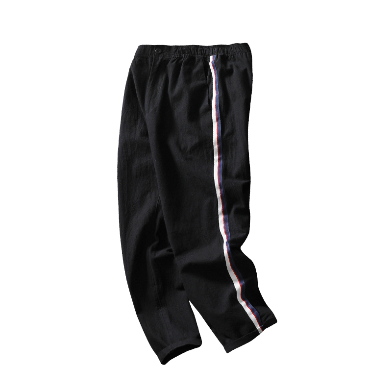 春夏年轻直筒休闲裤男 青少年学生帅气九分裤子潮2018夏季年轻9分