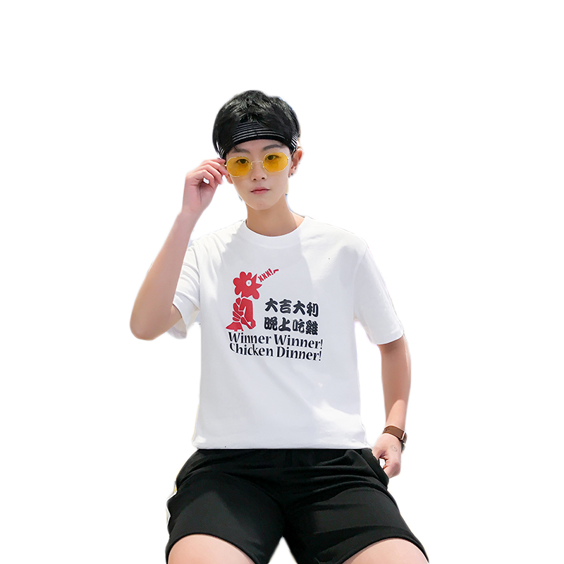 2018夏装年轻男士短袖T恤 韩版潮宽松圆领半袖体恤男装上衣服大码