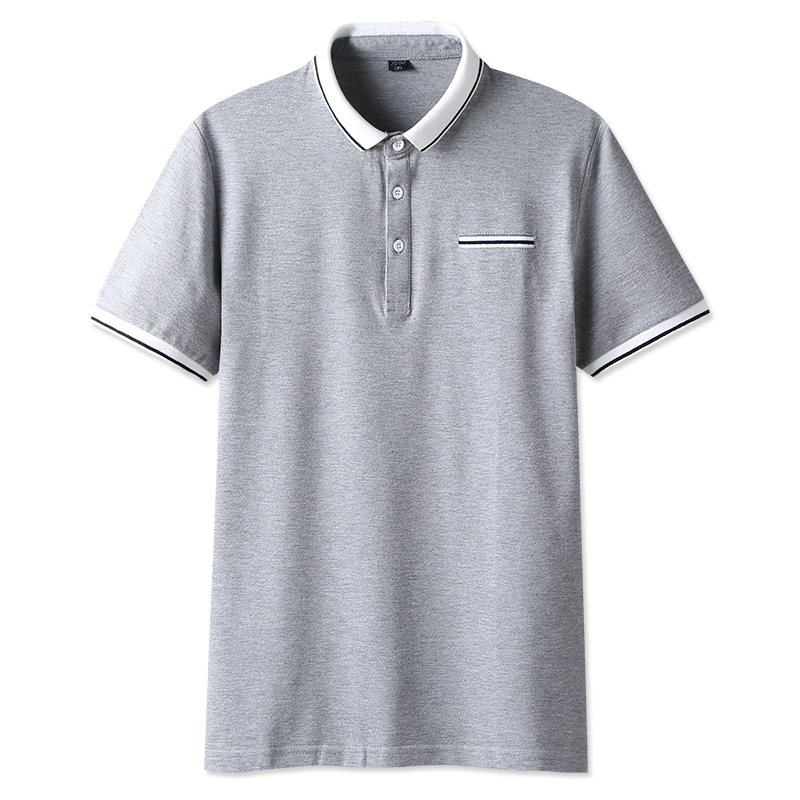 夏季翻领短袖男POLO衫青年小清新T恤韩版帅气修身百搭打底体恤衫