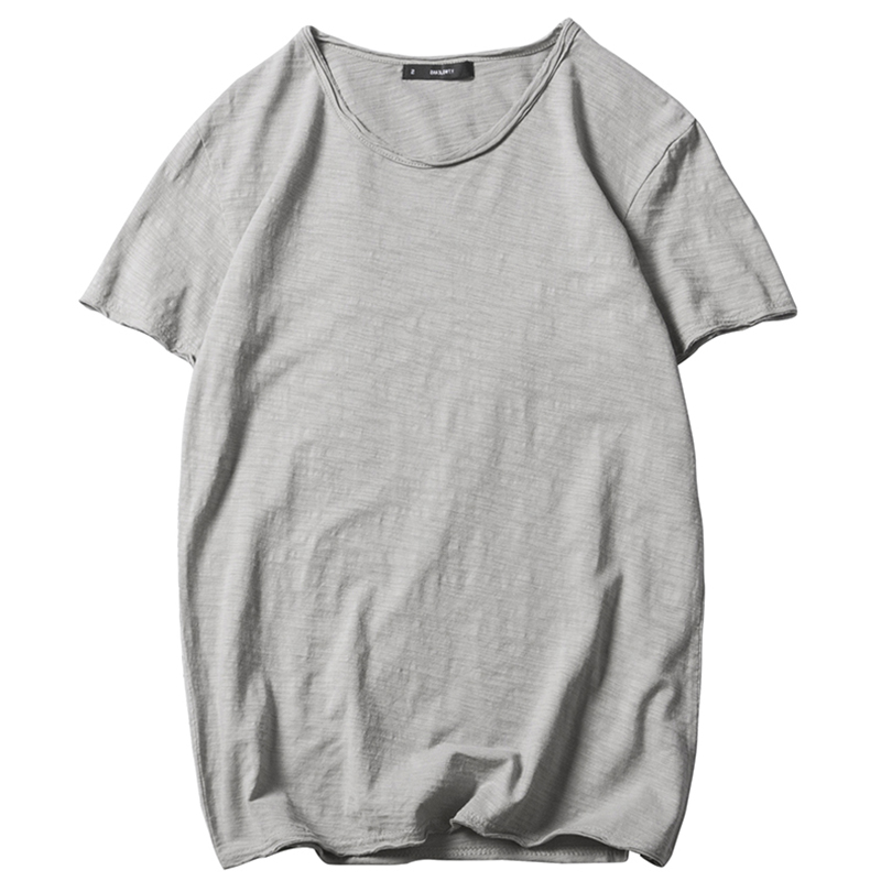 夏季年轻薄款T恤男短袖 棉圆领多色沙滩清爽凉快透气tee上衣