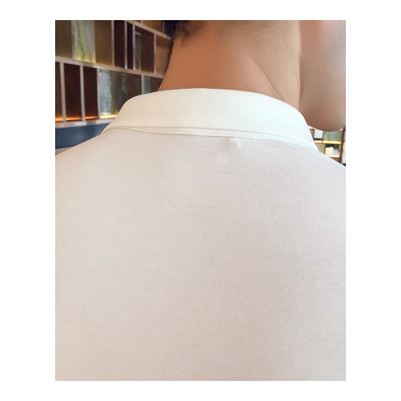 夏季polo衫男短袖韩版修身半袖T恤英伦青年翻领保罗印花体恤上衣