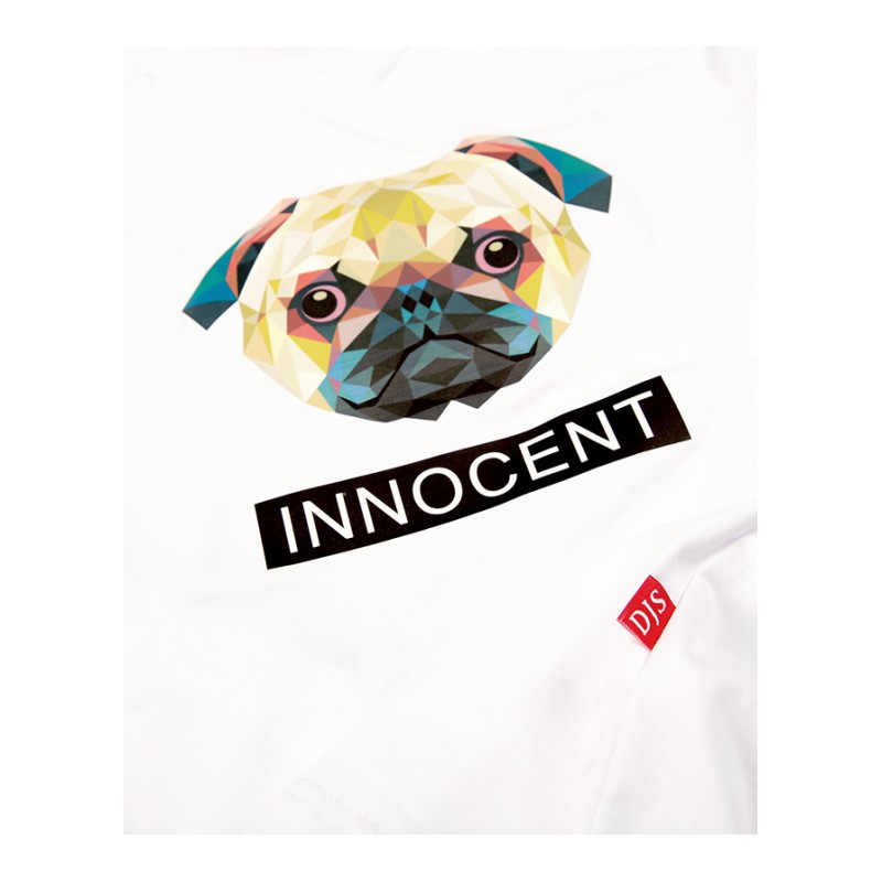 2018夏季年轻韩版小狗印花短袖tee韩版学生圆领短袖T恤卡通学生潮