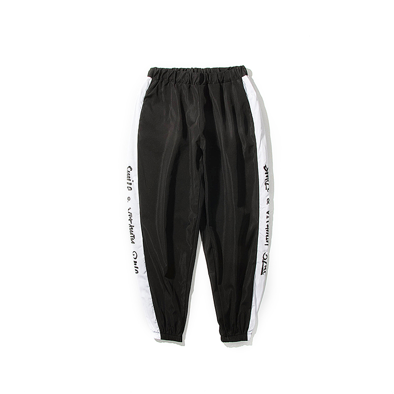 个性的裤子男日系原宿bf风嘻哈束脚运动裤日韩风潮牌帅气韩风