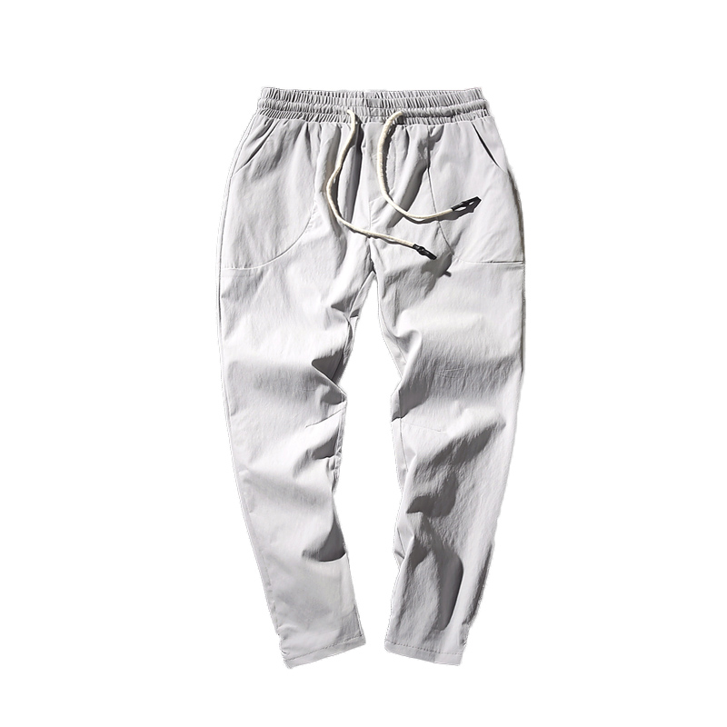 休闲裤男韩版时尚九分裤宽松百搭2018夏款修身薄款纯色原宿风裤子