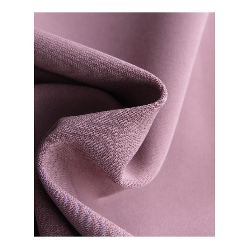 春夏纯色七分袖气质名媛小香风温柔风褶皱拼接淑女收腰显瘦连衣裙