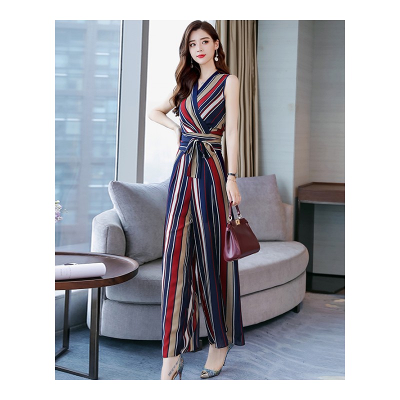 夏款女神范裤子套装时尚两件套女士新品俏皮女装韩版气质阔腿裤潮