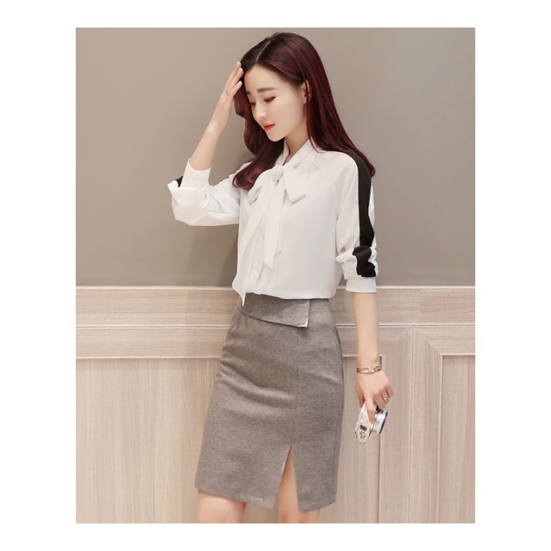 女士秋装新品女装两件套套装连衣裙甜美矮个子小春季时髦韩版时尚