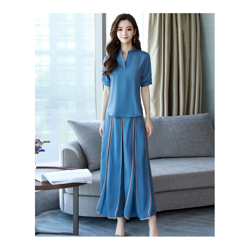 女士夏款新品女装阔腿裤俏皮时尚套f夏装小心机社会女两件套潮