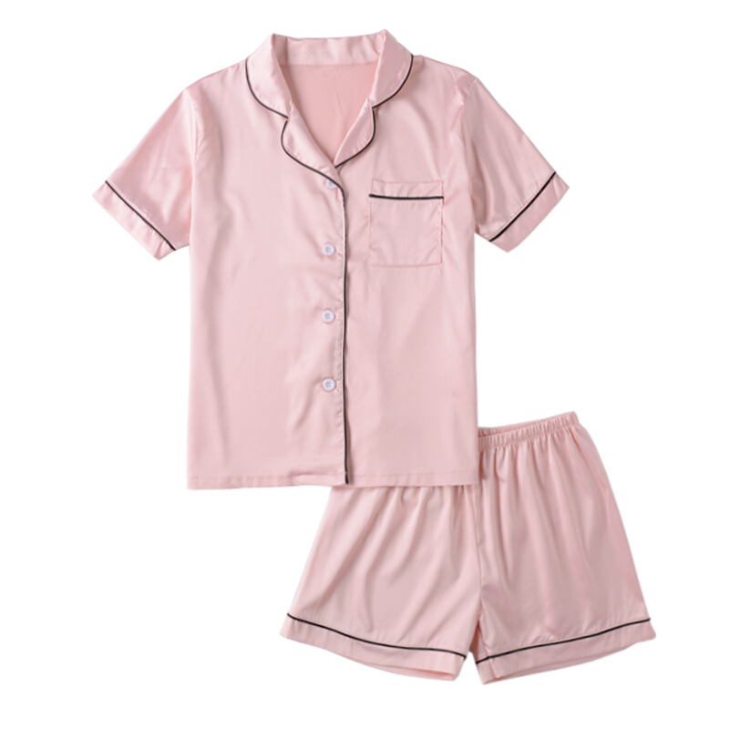 情侣睡衣夏冰丝短袖女清新宽松韩版套装薄款两件套家居服男夏季