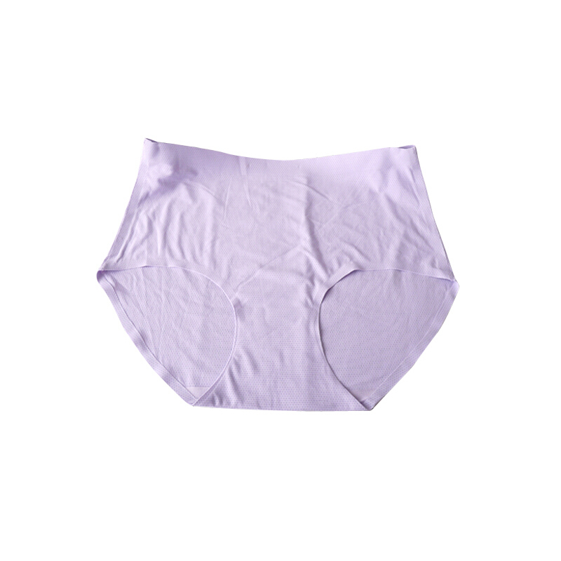 4条装加肥加大码胖MM无痕冰丝三角内裤女夏季高腰透气200斤