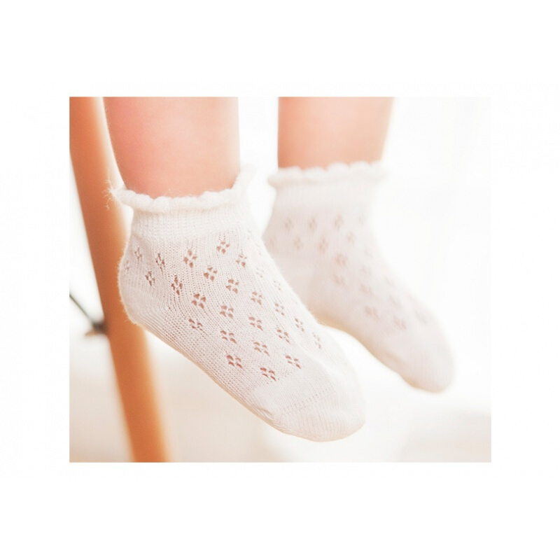 儿童袜子夏季薄款网眼船袜0-1婴儿无骨袜男女宝宝松口短袜12345岁