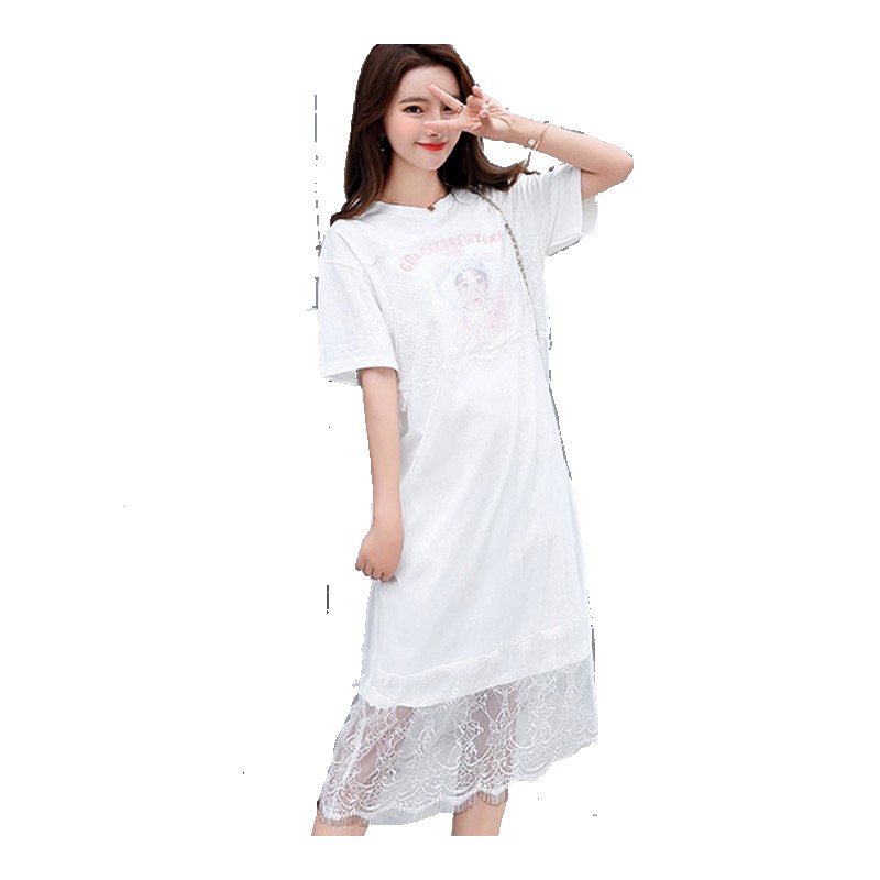 2018新款女装 2o18年夏装时尚气质蘑菇街春季套装夏季韩版连衣裙