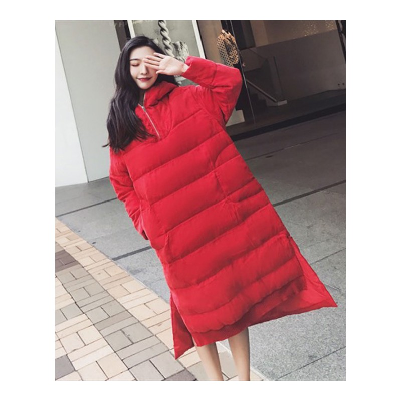 女装2017新款潮 冬季蘑菇街外套百搭韩版欧洲站棉衣欧货冬装棉服