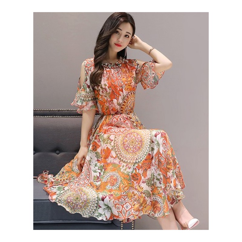 女装2018新款微胖套装减龄裙子25-30岁18一夏季夏装年秋装连衣裙