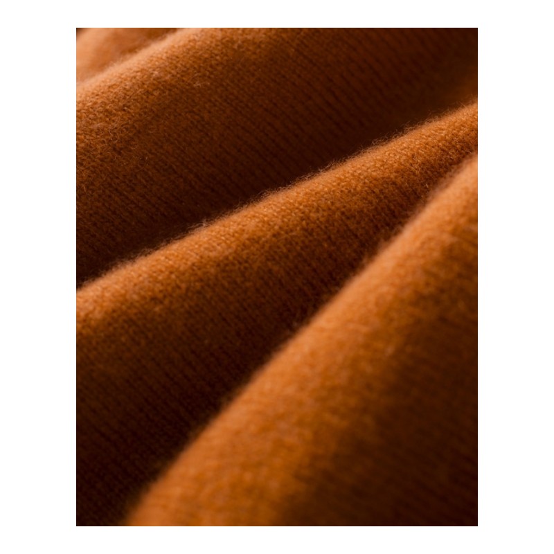 2017秋冬季新款羊绒衫女装圆领修身三色相接条纹加厚针织衫