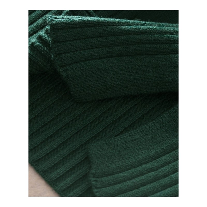 2017秋冬季新款羊绒衫女装半高领纯色宽松裙韩版加厚套头针织衫