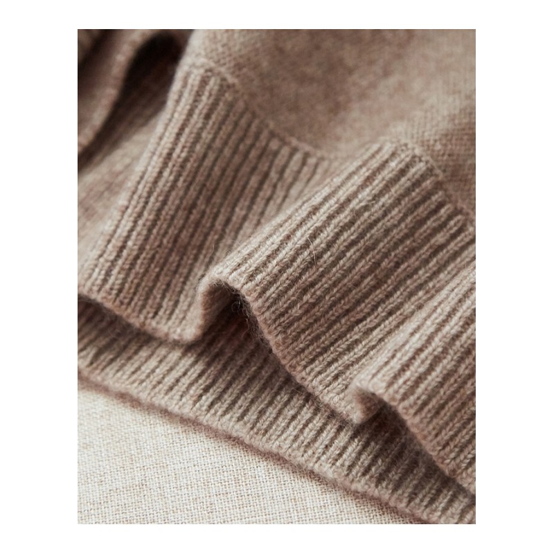 高领羊绒衫女套头修身短款2018秋冬新款针织打底衫纯色毛衣