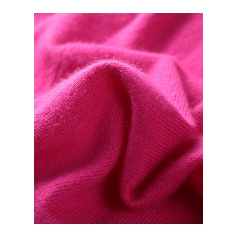 秋冬女式山羊绒衫 纯色圆领平面修身羊绒衫加厚针织毛衣百搭