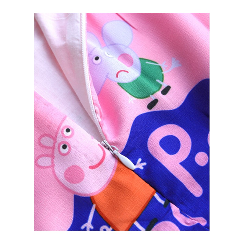 2018春夏装小猪佩奇衣服公主裙3岁女童装连衣裙宝宝无袖背心裙粉红色小猪薄款